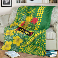 Hawaii Leilehua High School Blanket Tribal Tattoo With Hibiscus Flowers