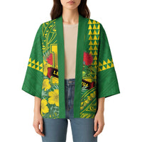 Personalised Hawaii Leilehua High School Kimono Tribal Tattoo With Hibiscus Flowers