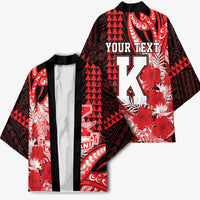 Personalised Hawaii Kalani High School Kimono Tribal Tattoo With Hibiscus Flowers