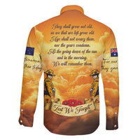 New Zealand And Australia ANZAC Day Family Matching Off The Shoulder Long Sleeve Dress and Hawaiian Shirt Sinai Palestine Campaign Lest We Forget LT05 - Polynesian Pride
