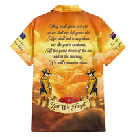 New Zealand And Australia ANZAC Day Family Matching Off Shoulder Short Dress and Hawaiian Shirt Sinai Palestine Campaign Lest We Forget LT05 - Polynesian Pride