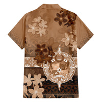 Tonga Emancipation Day Family Matching Off The Shoulder Long Sleeve Dress and Hawaiian Shirt Tongan Kupesi Ngatu Pattern Vintage Style LT05 - Polynesian Pride