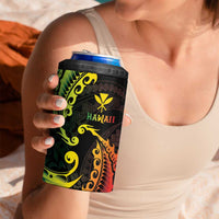 AAPI Heritage Month 4 in 1 Can Cooler Tumbler Kanaka Maoli Polynesian Tribal Wave