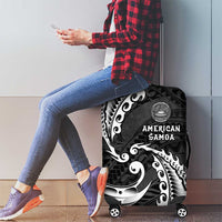 AAPI Heritage Month Luggage Cover American Samoa Polynesian Tribal Wave