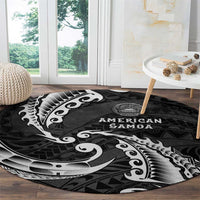 AAPI Heritage Month Round Carpet American Samoa Polynesian Tribal Wave