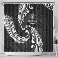 AAPI Heritage Month Shower Curtain American Samoa Polynesian Tribal Wave