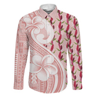Samoa Teuila Family Matching Tank Maxi Dress and Hawaiian Shirt Pink Samoan Siapo Motifs LT05 Daughter's Dress Pink - Polynesian Pride
