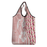 Samoa Teuila Grocery Bag Pink Samoan Siapo Motifs