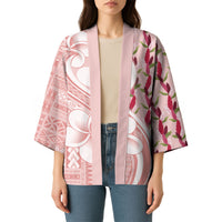 Samoa Teuila Kimono Pink Samoan Siapo Motifs