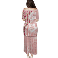 Samoa Teuila Puletasi Pink Samoan Siapo Motifs LT05 - Polynesian Pride