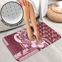 Samoa Teuila Bathroom Set Maroon Samoan Siapo Motifs