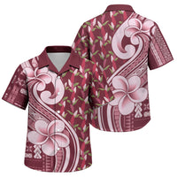 Samoa Teuila Family Matching Tank Maxi Dress and Hawaiian Shirt Maroon Samoan Siapo Motifs LT05 Son's Shirt Maroon - Polynesian Pride