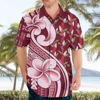 Samoa Teuila Hawaiian Shirt Maroon Samoan Siapo Motifs LT05 - Polynesian Pride
