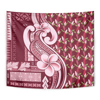 Samoa Teuila Tapestry Maroon Samoan Siapo Motifs