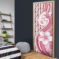 Samoa Teuila Door Cover White Samoan Siapo Motifs