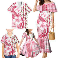 Samoa Teuila Family Matching Mermaid Dress and Hawaiian Shirt White Samoan Siapo Motifs