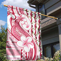 Samoa Teuila Garden Flag White Samoan Siapo Motifs
