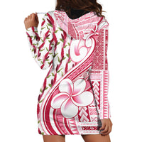 Samoa Teuila Hoodie Dress White Samoan Siapo Motifs