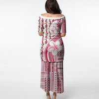 Samoa Teuila Puletasi White Samoan Siapo Motifs LT05 - Polynesian Pride