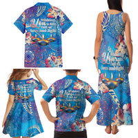 Happy Diwali Festival Family Matching Tank Maxi Dress and Hawaiian Shirt Diya Lamp Rangoli With Polynesian Pattern LT05 - Polynesian Pride