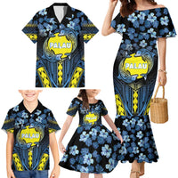 Personalised Palau Family Matching Mermaid Dress and Hawaiian Shirt Polynesian Dolphin Tropical Hibiscus Style LT05 - Polynesian Pride