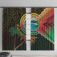 Vanuatu Espiritu Santo Island Window Curtain Beach Landscape