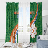 Marshall Islands Kwajalein Atoll Window Curtain Polynesian Tribal Tattoo LT05 - Polynesian Pride