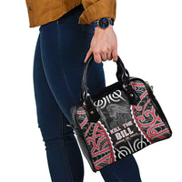 Aotearoa Waitangi Day Shoulder Handbag Maori Warrior Tribal Tattoo