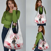 New Zealand Women's Day Grocery Bag Maori Wahine Polynesian Pattern