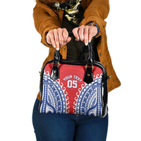 Custom Tuamotu Archipelago Shoulder Handbag Polynesian Tribal Tattoo