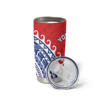 Custom Tuamotu Archipelago Tumbler Cup Polynesian Tribal Tattoo