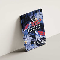 Tuamotu Islands Canvas Wall Art Polynesian Pattern With Turtle