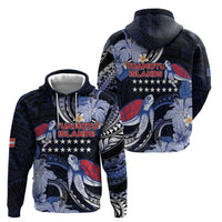 Tuamotu Islands Hoodie Polynesian Pattern With Turtle