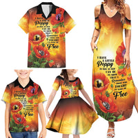 ANZAC Day Red Poppy Family Matching Summer Maxi Dress and Hawaiian Shirt Honoring The ANZAC Spirit LT05 - Polynesian Pride
