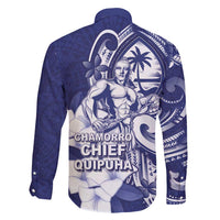 Guam Chief Quipuha Family Matching Puletasi and Hawaiian Shirt Polynesian Pattern With Guasali Flowers