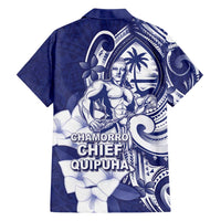 Guam Chief Quipuha Hawaiian Shirt Polynesian Pattern With Guasali Flowers