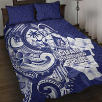 Guam Chief Quipuha Quilt Bed Set Polynesian Pattern With Guasali Flowers