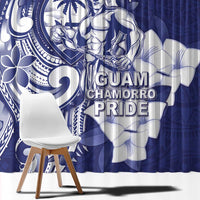 Guam Chief Quipuha Window Curtain Polynesian Pattern With Guasali Flowers