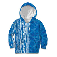 Hawaii Prince Kuhio Kid Hoodie Blue Hawaiian Lau Maia With Leis