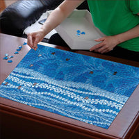 Hawaii Prince Kuhio Puzzle Blue Hawaiian Lau Maia With Leis