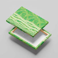 Hawaii Prince Kuhio Canvas Wall Art Lime Green Hawaiian Lau Maia With Leis