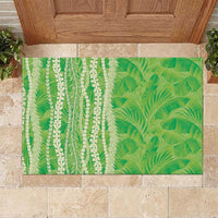 Hawaii Prince Kuhio Rubber Doormat Lime Green Hawaiian Lau Maia With Leis