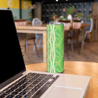Hawaii Prince Kuhio Skinny Tumbler Lime Green Hawaiian Lau Maia With Leis
