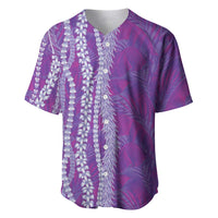 Hawaii Prince Kuhio Baseball Jersey Violet Hawaiian Lau Maia With Leis