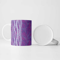 Hawaii Prince Kuhio Ceramic Mug Violet Hawaiian Lau Maia With Leis