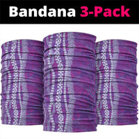 Hawaii Prince Kuhio Neck Gaiter Violet Hawaiian Lau Maia With Leis