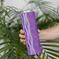 Hawaii Prince Kuhio Skinny Tumbler Violet Hawaiian Lau Maia With Leis