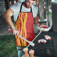 Hawaii Prince Kuhio Apron Red Hawaiian Lau Maia With Leis