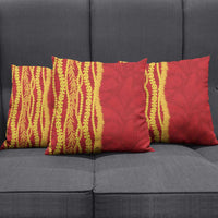 Hawaii Prince Kuhio Pillow Cover Red Hawaiian Lau Maia With Leis