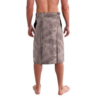 Hawaii Prince Kuhio Lavalava Mocha Hawaiian Lau Maia With Leis